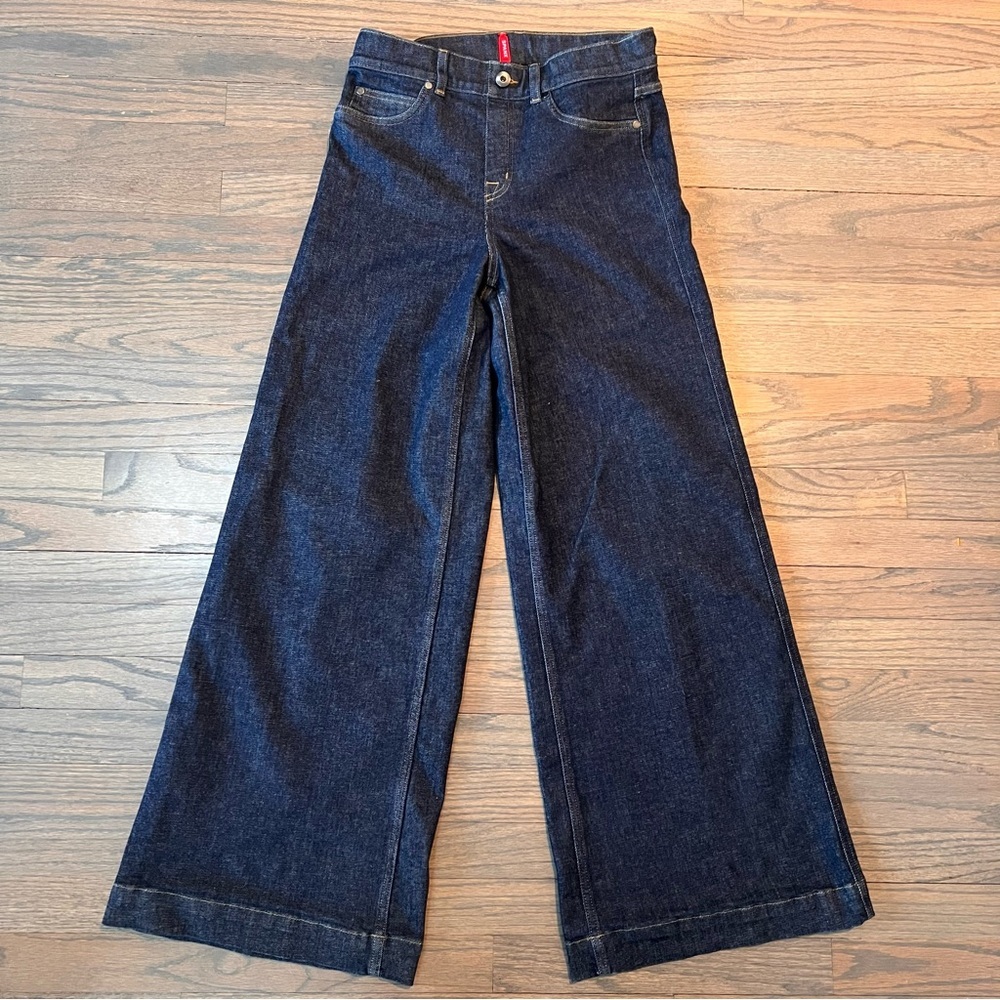 SPANX High Waisted Wide Leg Jeans Medium 30” Inseam LIKE NEW - Picture 2 of 6